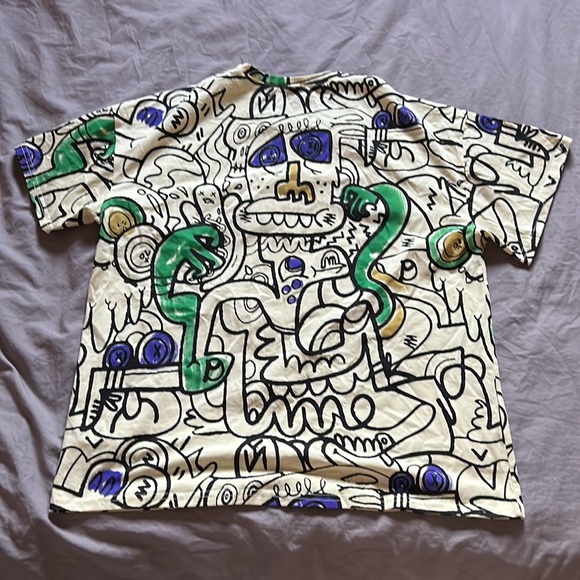 men’s medium yellow graphic t-shirt - Picture 3 of 4